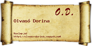 Olvasó Dorina névjegykártya
